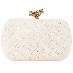Bottega veneta pochette knot leather clutch